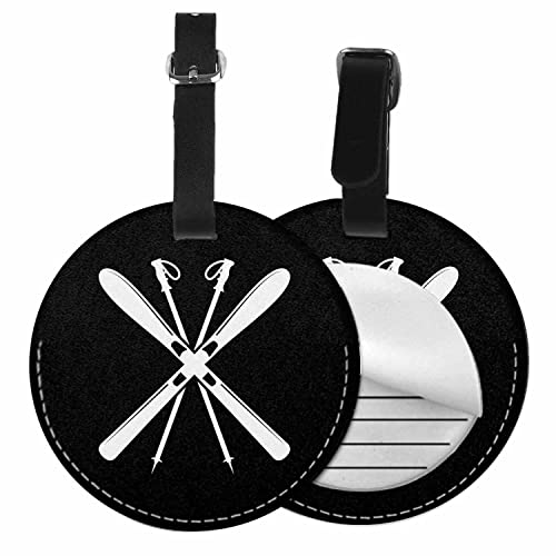 TKS MITLAN 1 pacote com etiqueta de couro PU para viagem e cruzeiro para bagagem de viagem esportes de inverno vintage aventura ao ar livre snowboard bolsa de bagagem mochila instrumento com aba de
