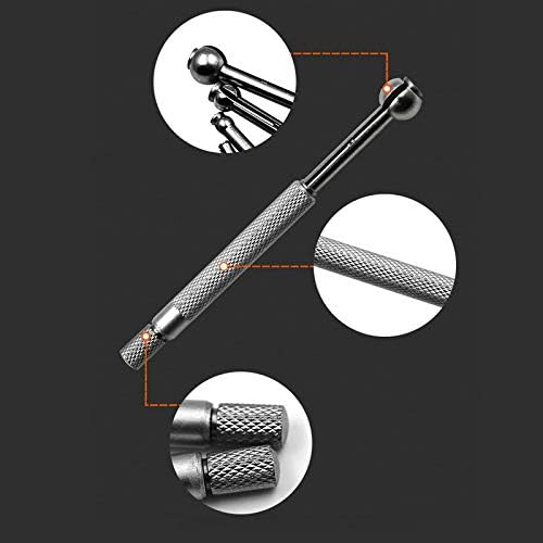 4pcs Telescopic Bore Gauge Set, 3-13mm Adjustable Small Hole Full-Ball Bore Measuring Gauge Kit
