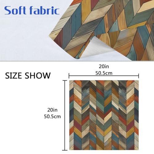 Servilletas de Tela Multicolor 20 x 20 pulgadas Pack de 6 miniatura 6