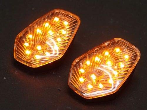Sixty61 Flush Mount Led Turn Signal Lights For Suzuki Gsxr 1000 2001-2004 Mirror Block Off Smoke, Gsxr1000 #TOP2