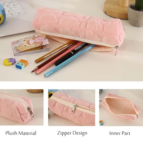 Image of Small Pencil Pouch Makeup Cloud Pen Bag Women Office Stationery Comestic Bag
