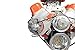 ICT Billet BBC Billet Alternator Bracket Adjustable LWP Low Mount Big Block Chevy Long Kit 551496