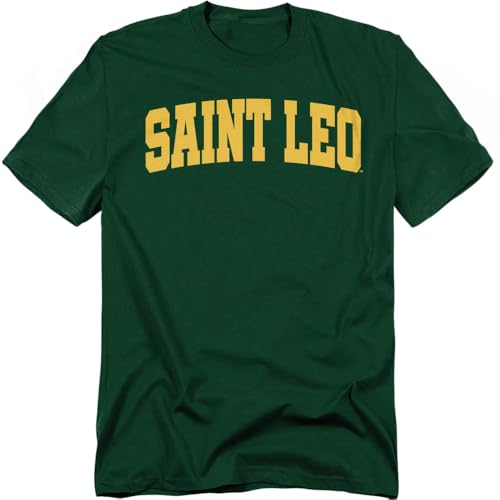 LOGOVISION Saint Leo University School Name Arch Unisex Adult T Shirt, Hunter Green, 2X-Large