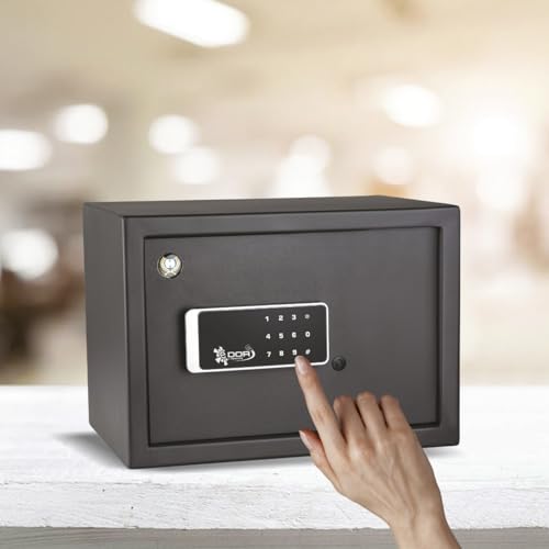 Image of Harrison Digital Safe Locker DigiSafe 15 Litres Z-102 for Home & Office with Digital keypad (Dark Grey) With free 2 padlocks 0557 | Locker for home, Safe for home