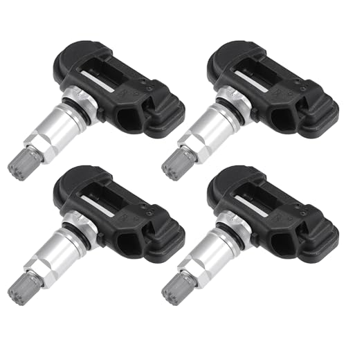 A ABSOPRO Tire Pressure Sensor TPMS No.05154876AB for Ram ProMaster 1500 2014-2018 Metal Silver Tone (Set of 4)