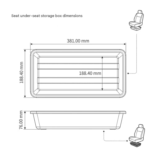 Caja Bajo Asiento de Coche para Chevrolet Cruze Malibu Impala