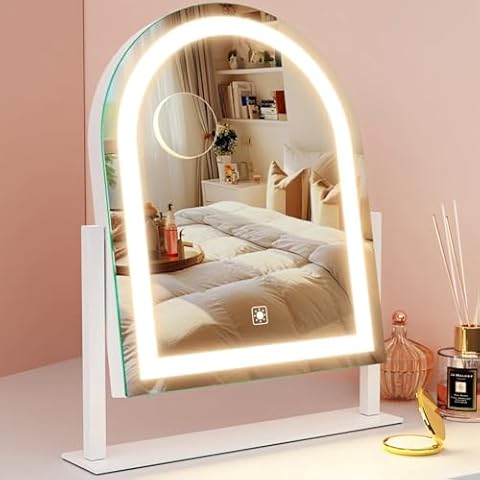 Gvnkvn Makeup Vanity Mirror 12X9-WHITE Cover