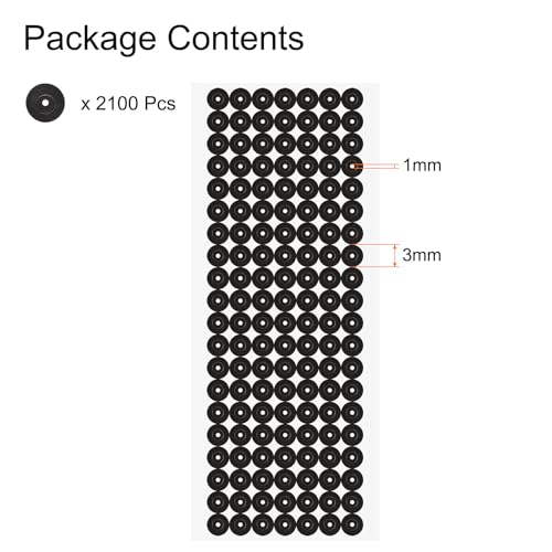QUARKZMAN 2100 Stück 3D-Scanner-Marker 1mm für 3D-Scanner, 3D-Tracking-Dots-Referenzpunktmelder, 3D-Ziel, diffuse Reflexionsmarker für 3D-Scanner und optisches Tracking