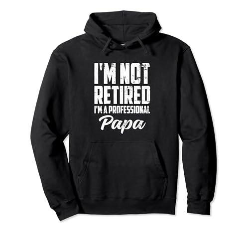 I'm Not Retired I'm A Professional Papa for Padre Day Men Sudadera con Capucha