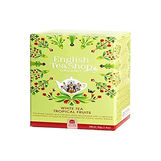 Tropical Fruits white tea 20x2 g BIO 40 g English Tea Shop