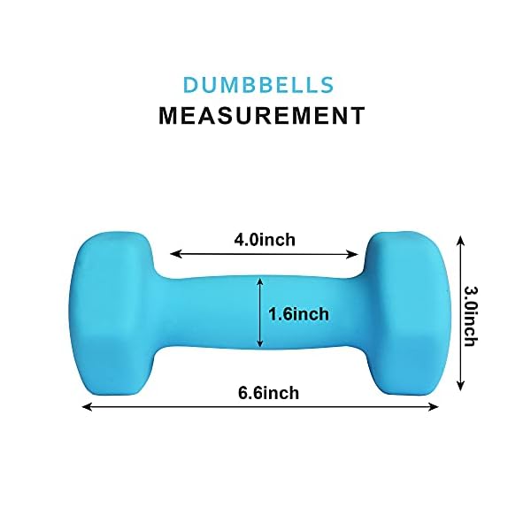 Balelinko Home Gym Equipment Workouts Strength Training Weight Loss Pilates Yoga Dumbbell Set, Weights for Women, Men, Seniors and Youth - Image 2