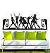Produktbild WANDTATTOO w668 Party-Musik Wandaufkleber 120x44 cm schwarz - Dekoration Fensterfolie - Wandaufkleber - Kinderzimmer Wohnzimmer Schlafzimmer Küche Badezimmer Büro Hotel