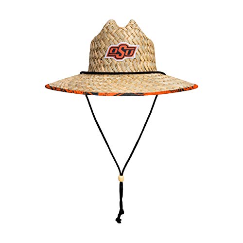 Image of FOCO Men's NCAA College Team Logo Floral Straw Sun Hat