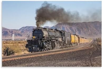 Amazon.com: Union Pacific 4014 Steam Train Poster Big Boy Old Train ...