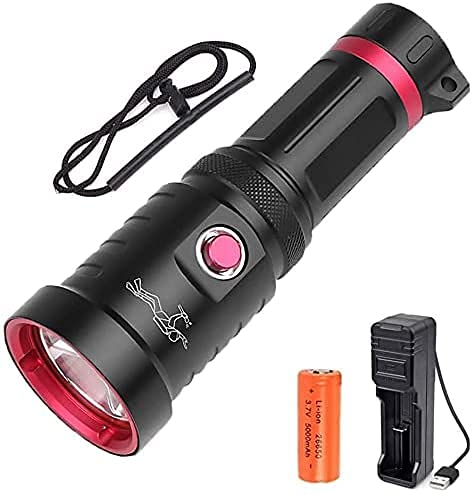 Unterwasser-Taschenlampe 10000 Lumen - IPX8 Wasserdicht Für Tauchen Bis 100m