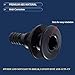 BROYEUR 2Pcs Thru Hull Fitting,Thru Hull Connector Fitting Drain Fits 3/4