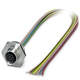 PHOENIX CONTACT SACC-E-M12FS-8CON-M20/0.5 VA Wunddurchführung, 8 Polig, 8 x 0.25mm² Leiterquerschnitt, M20 x 1.5 Gewinde, 38.800g Gewicht