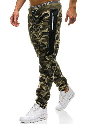 BOLF Hombre Pantalón De Chándal Jogger Pantalones Deportivos Patrón de Camuflaje Pantalones...