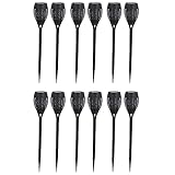 AB Tools LED Flickering Flame Garden Solar Light Torch Waterproof Durable Outdoor 12pc