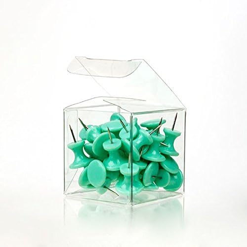 2x2x2 Clear Gift Boxes | Clear Plastic Boxes for Holiday Christmas Weddings Parties | Square Cube Party Favor Boxes for Ornaments Gifts Candy Cookies Cupcakes Packaging With Lids | ClearBags Food Safe PLB104 | 25 Boxes
