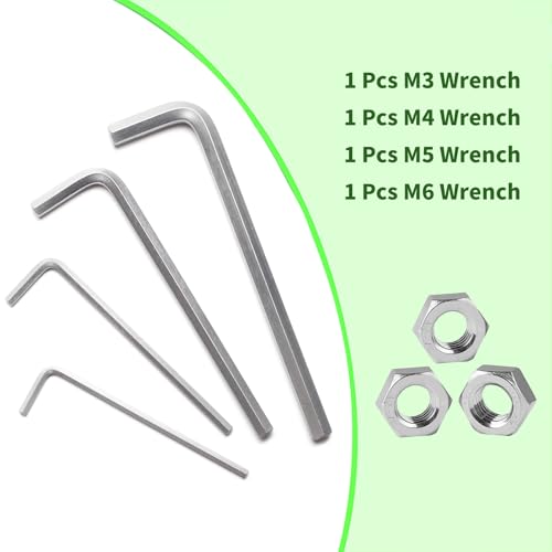 zrfgbxim 1080 Senkkopfschrauben Muttern Set,M3 M4 M5 M6 Schrauben Set,Flachkopfschrauben Innensechskant Schrauben und Muttern Set mit Unterlegscheiben, Maschinenschrauben Sortiment, Gewindeschrauben