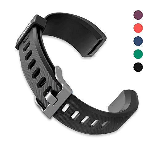 VIBETS Pulse Original Replacement Band for Fitness Tracker ID115PlusHR (Black)