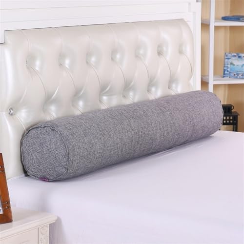 Traversin gris clair 20x120 cm déhoussable pour canapé - 8