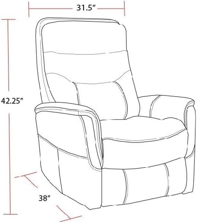 Pemberly Row Set of 2 Polyester Manual Swivel Glider Recliners in Truffle Brown