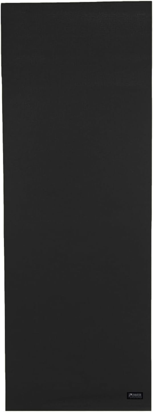 Power Systems Premium Yoga Sticky Mat - Secure, Adhesive, Textured Surface - Lightweight & Durable