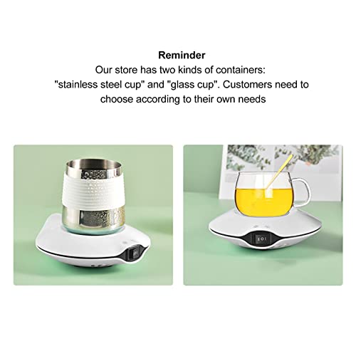 Drinks Beverage Cup Mat, White 100?240V US Plug Coffee Mug Milk Tea Heating Cooling Dual Purpose Coaster, USB Cup Hot Mat