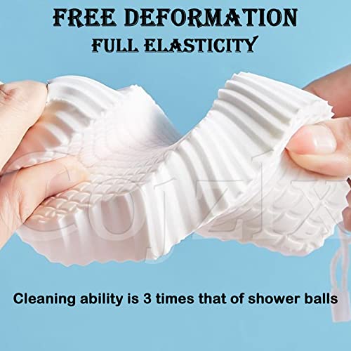 2Pcs Ultra Soft Bath Body Shower Sponge,3D Super Soft Exfoliating Bath Sponge,Cojzlx Sponge Bath Sponge For Adults Children And Pregnant Women,Reusable (Blue+Pink) #TOP4