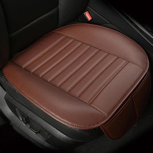 Materiale: questo coprisedile per auto è realizzato in pelle artificiale, molto morbida, innocua, durevole, impermeabile, resistente ai graffi e facile da pulire. Lo strato interno è realizzato in spugna spessa con elevata resilienza per aumentare il comfort e una buona esperienza. Forte compressione , Pulisci facilmente in caso di macchie. Il fondo è realizzato in silicone antiscivolo, che rende il cuscino del sedile robusto e non facile da spostare.