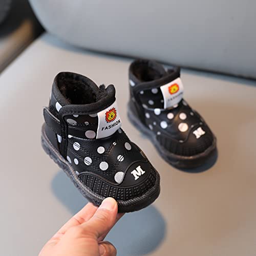 EnJoCho Little Girls Comfortable Shoes Light Boys Warm Luminous Cotton Boots Girls Children Kids Led Shoes Baby Ankle Shoes4