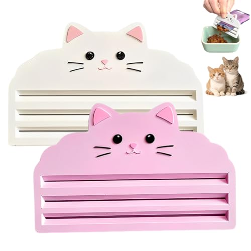 KRFWGUU 2 Pièces Presse-Croquettes Pour Chat | Extrudeur Compact Pour Friandises Animales Imprimé En 3D | Outil De Compression Pour Barres Friandises Pour Chat | Pour Chaton Petit Moyen Grand, Usage