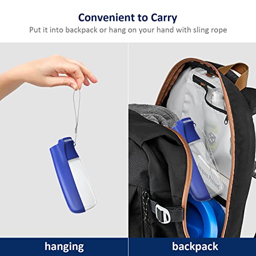 Wepet Foldable Portable Dog Water Bottle Puppy Water Dispenser With Drinking Feeder, 19 Oz, High-Temperature Resistant Leak Proof For Pets Outdoor Walking, Hiking, Travel, Food Grade Plastic Bpa Free #TOP5