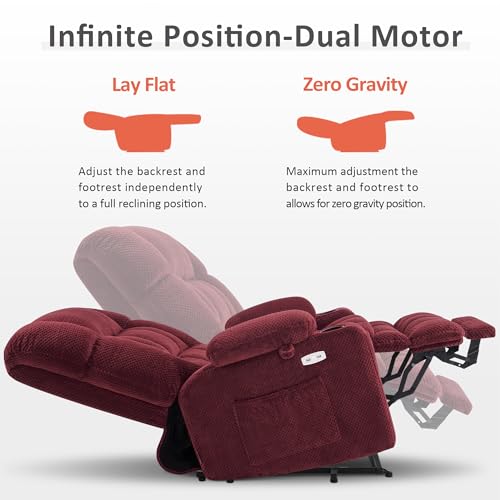Image of MCombo Dual Motor Power Lift Recliner Chair for Elderly R7897 (Medium-Wide)
