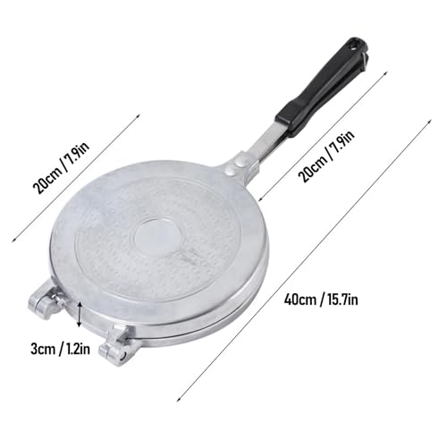 Poêle à crêpes légère Alomejor antiadhésive double face 7.9" - 8