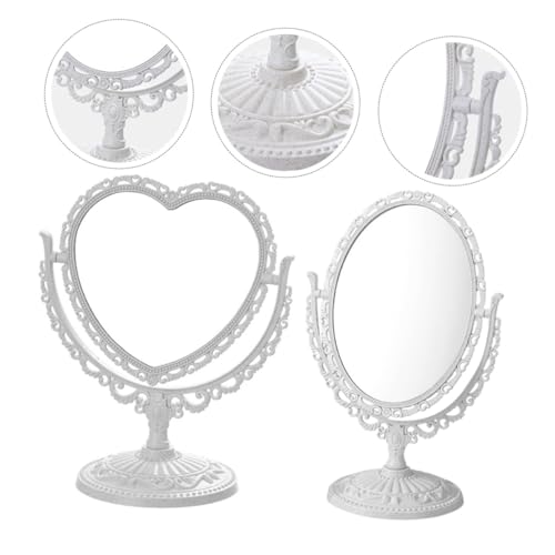 Miroir de maquillage double face rotatif pour corriger les défauts d'éclairage - 5