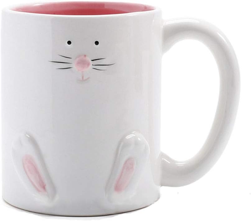 ZaH Easter Bunny Coffee Mug Easter Decoration Gift for Kids Boys Girls - Ceramic Mug Cup 12oz (Rabbit Pattern-1)