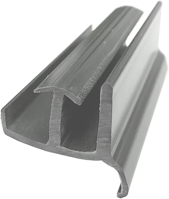 Gordon Glass® Gray Sliding Shower Door Bottom Guide 1-3/8" Wide x 3" Long