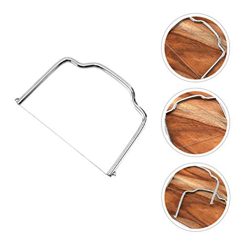 Cabilock 2 cortadores de arame de manteiga de queijo de aço inoxidável, fatiador de queijo, corte fá