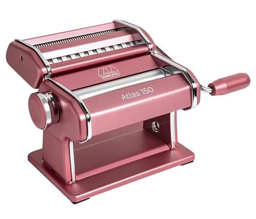 Marcato Atlas Pasta Machine, Made in Italy, Black, Includes Pasta Cutter, Hand Crank, and Instructions 150mm Copper 625104-8320CP