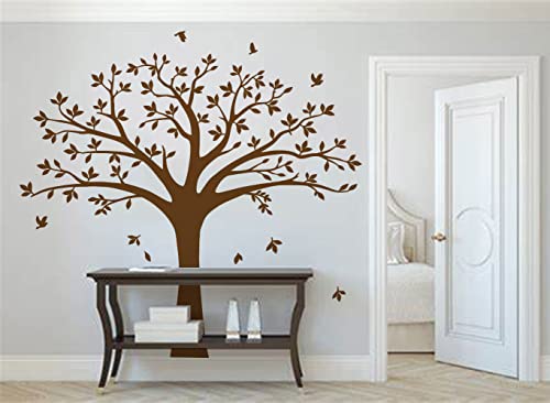 Large Family Tree Wall Decal Family Tree Photo Wall Decal Vinyl Tree Wall Stickers For Home Decoration(220 X 250 Cm, Brown) #TOP2