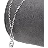 Paialco Dainty Sterling Silver Double Helix DNA Pendant Necklace for Women