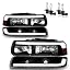 Black | LED DRL | With High & Low Beam Bulbs