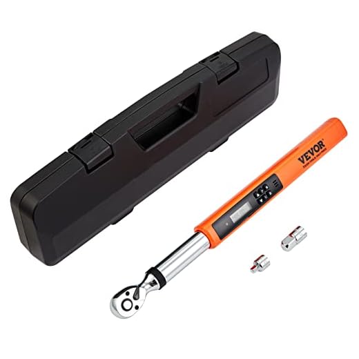 VEVOR Digital Torque Wrench, 3/8" Drive Electronic Torque Wrench, Torque Wrench Kit 3.7-37ft.lb/5-50n.m Torque Range Accurate to ±2%, 3-Mode Adjustable Torque Wrench Set with LED Buzzer Calibration