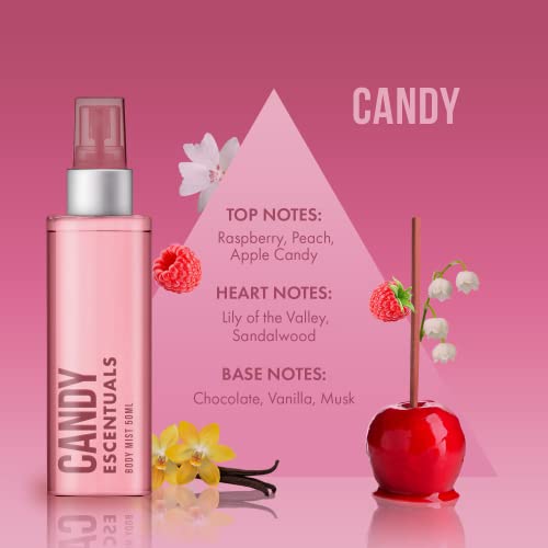 Escentuals Mini Mist Womens Gift Set, Body Mist Fragrance Spray 4 x 50ml - Image 3