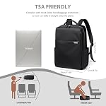 Rucksack Damen, Rucksack mit Laptop Fach 16 Zoll Herren Laptop Rucksack Wasserdicht, Schultasche Klein Backpack Women Elegant Casual Daypack, Aebeitsrucksack für Lehrer Urlaub Schwarz – Bild 5