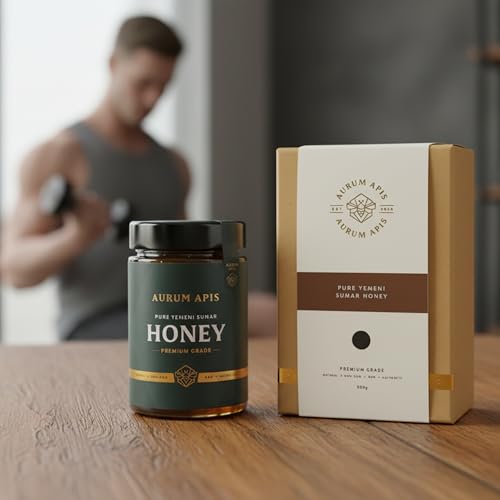 Image of AurumAurum Apis Raw Yemeni Sumar Honey, 100% Raw Unfiltered Pure Honey, Hand Harvested Organic Honey, Non-GMO, Unprocessed Certified Organic Honey from Sumar Tree, Rich Flavor & Aroma - 500g Honey Jar