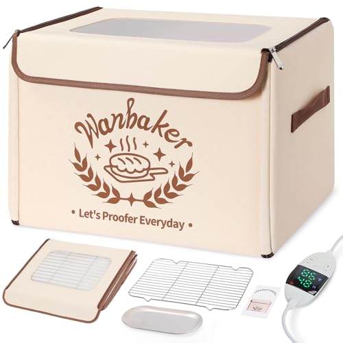 Wanbaker Folding Bread Proofing Box with Temperature & Timer